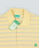 DSWT 1980s Benetton Stripe Polo Shirt - L
