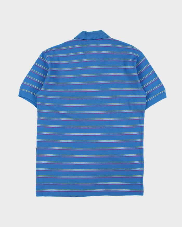 DSWT 1980s Benetton Stripe Polo Shirt - L