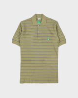DSWT 1980s Benetton Stripe Polo Shirt - XS