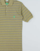 DSWT 1980s Benetton Stripe Polo Shirt - XS