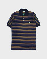 DSWT 1980s Benetton Stripe Polo Shirt - S