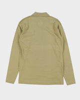 DSWT 1980s Benetton Long Sleeve Polo Shirt - L