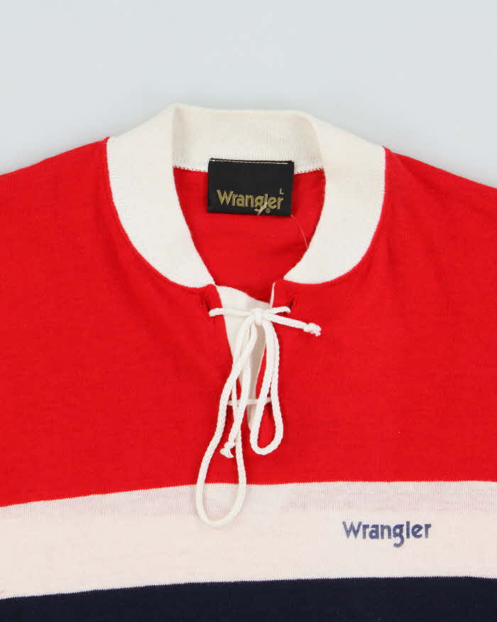 Deadstock 1980s Wrangler Stripe T-shirt - L