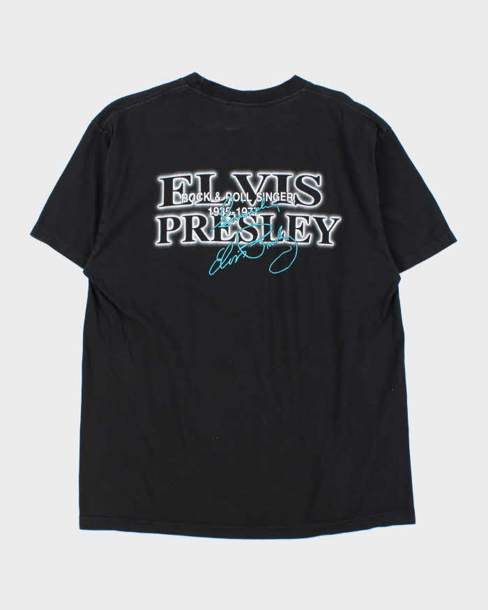 Vintage Y2K 00s The Roxx Elvis Presley Heavyweight Single Stitch Crewneck T-Shirt - XL