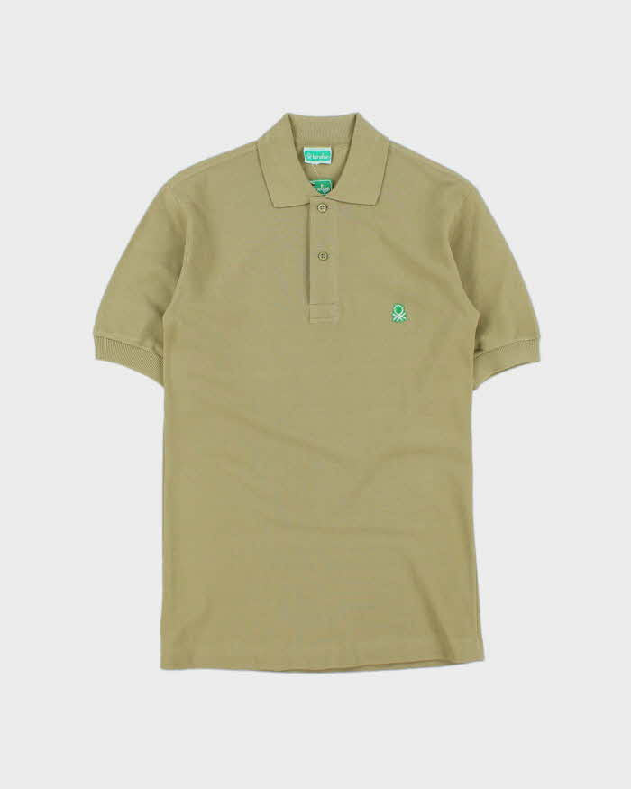 Deadstock 1980s Benetton Short Sleeve Polo Shirt - XS