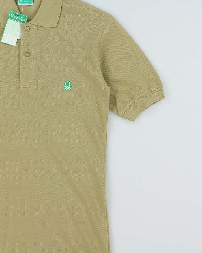 Deadstock 1980s Benetton Short Sleeve Polo Shirt - XS