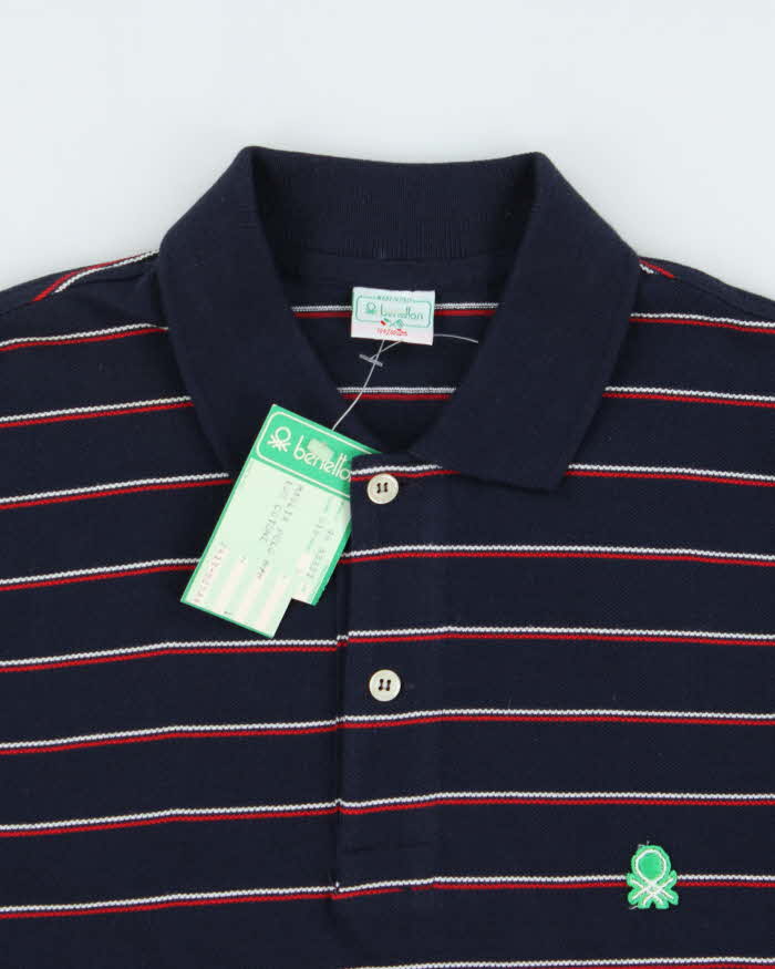 Deadstock 1980s Benetton Short Sleeve Polo Shirt - S