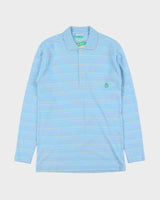 Deadstock 1980s Benetton Long Sleeve Polo Shirt - M