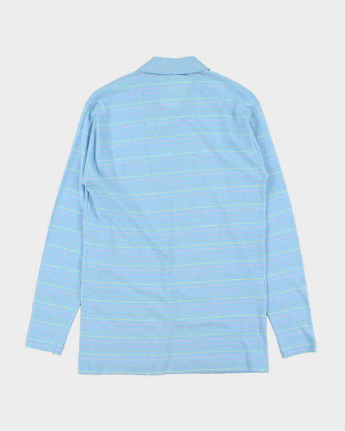 Deadstock 1980s Benetton Long Sleeve Polo Shirt - M