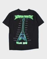 Vintage MegaDeth Dave Mustaine 2010 Tour Anvil Pre Shrunk Crewneck T-Shirt - L