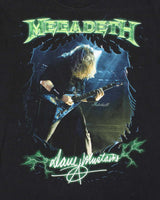 Vintage MegaDeth Dave Mustaine 2010 Tour Anvil Pre Shrunk Crewneck T-Shirt - L