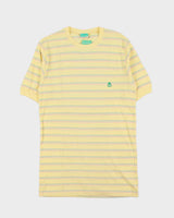 DSWT 1980s Benetton Stripe Thick Cotton T-shirt - L