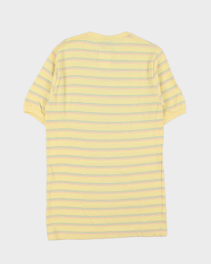 DSWT 1980s Benetton Stripe Thick Cotton T-shirt - L