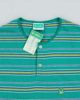 DSWT 1980s Benetton Stripe T-shirt - XS
