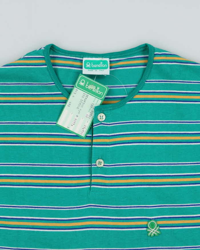 DSWT 1980s Benetton Stripe T-shirt - XS