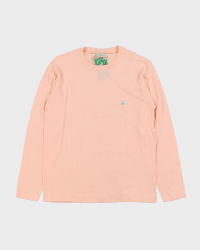 DSWT 1980s Benetton Crewneck Long Sleeve T-shirt - M