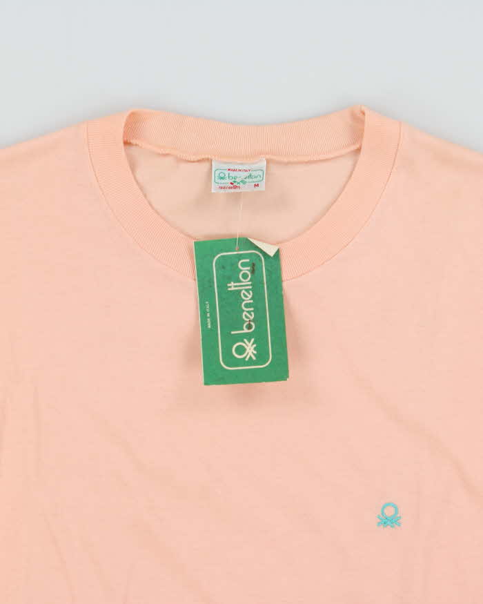DSWT 1980s Benetton Crewneck Long Sleeve T-shirt - M
