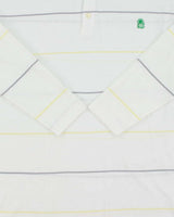 DSWT 1980s Benetton Long Sleeve Polo Shirt - M
