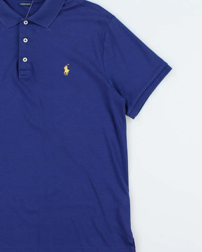 Vintage Polo Ralph Lauren Custom Slim Fit Short Sleeve Polo Shirt - L