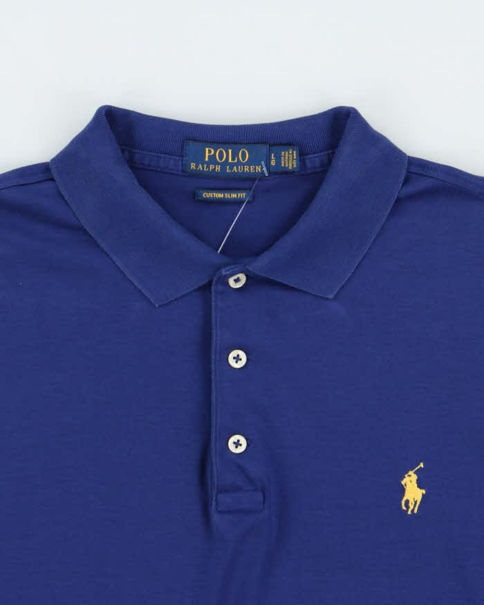 Vintage Polo Ralph Lauren Custom Slim Fit Short Sleeve Polo Shirt - L