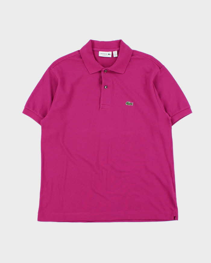 Vintage Lacoste Classic Fit Hot Pink Short Sleeve Polo Shirt - L