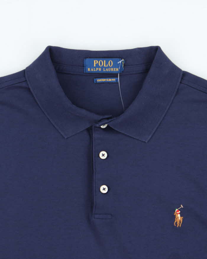 Vintage Polo Ralph Lauren Custom Slim Fit Short Sleeve Polo Shirt - M