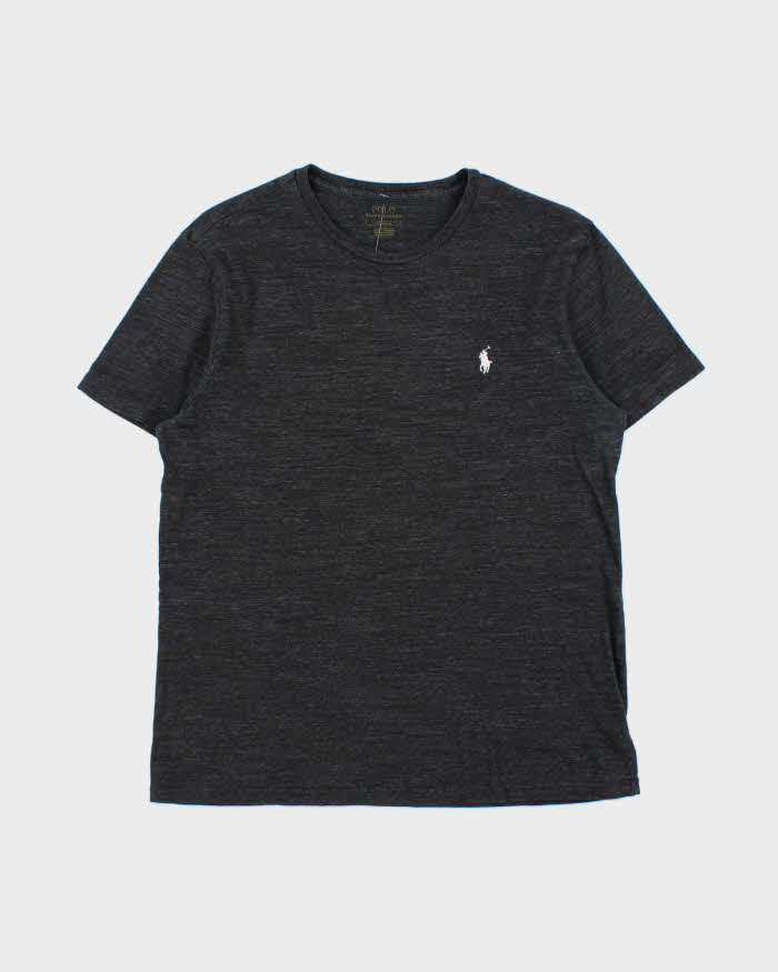 Vintage Polo Ralph Lauren Marl Grey Crewneck T-Shirt - M