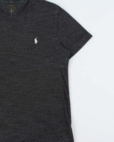 Vintage Polo Ralph Lauren Marl Grey Crewneck T-Shirt - M