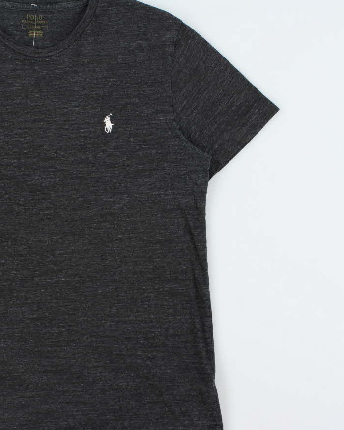 Vintage Polo Ralph Lauren Marl Grey Crewneck T-Shirt - M