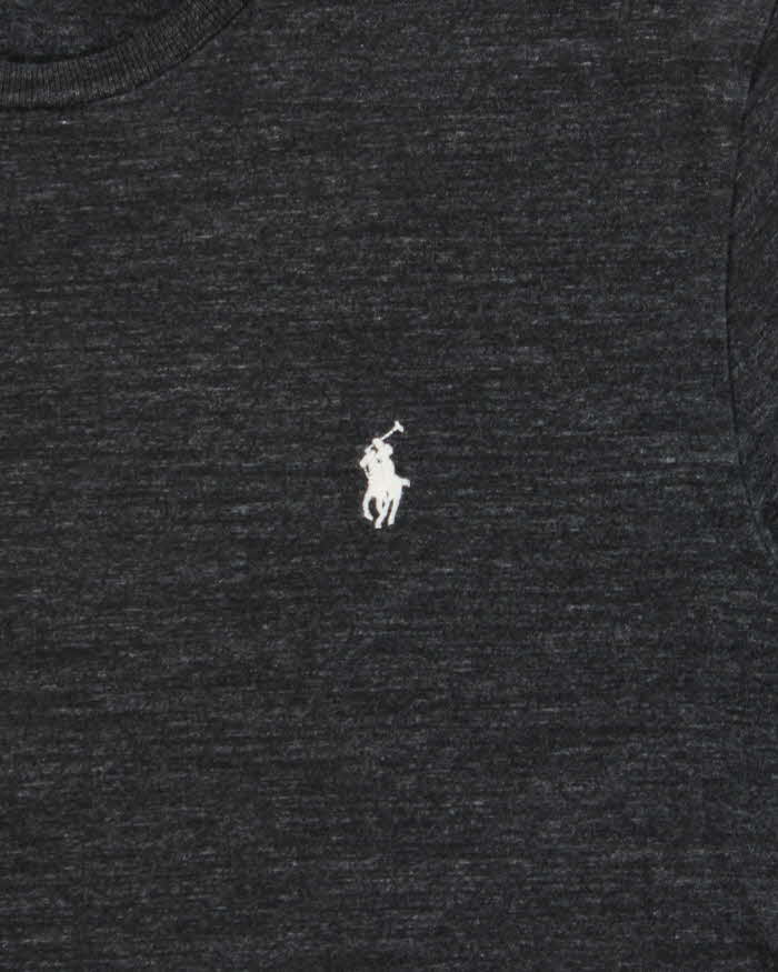 Vintage Polo Ralph Lauren Marl Grey Crewneck T-Shirt - M