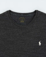 Vintage Polo Ralph Lauren Marl Grey Crewneck T-Shirt - M