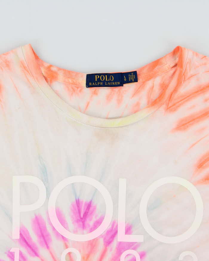 Vintage Polo Stadium 1992 Ralph Lauren Tie-Dye Crewneck T-Shirt - L