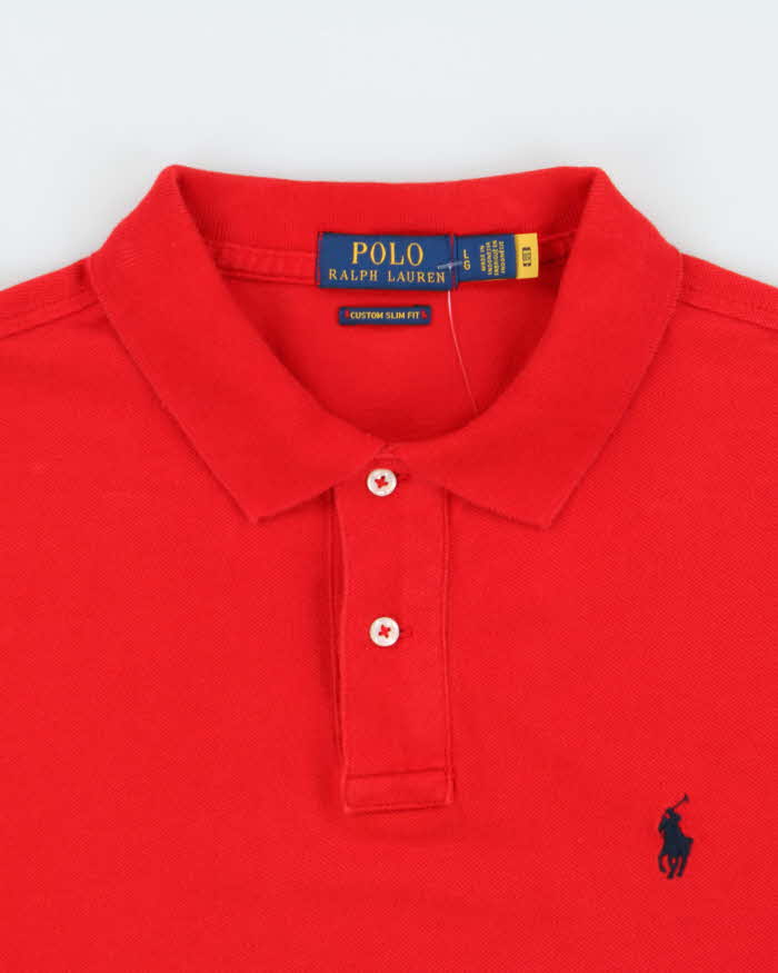 Vintage Polo Ralph Lauren Custom Slim Fit Short Sleeve Polo Shirt - L