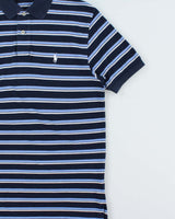 Vintage Y2K 00s Polo Ralph Lauren Striped Custom Fit Short Sleeve Polo Shirt - M
