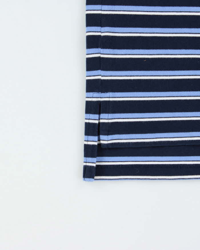 Vintage Y2K 00s Polo Ralph Lauren Striped Custom Fit Short Sleeve Polo Shirt - M