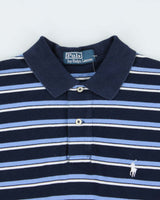 Vintage Y2K 00s Polo Ralph Lauren Striped Custom Fit Short Sleeve Polo Shirt - M