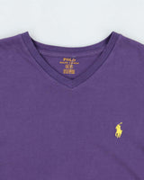 Vintage Polo Ralph Lauren Classic V-Neck T-Shirt - S
