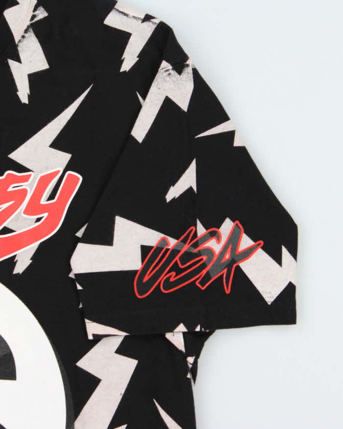 Vintage Stussy Tribe 8 Ball USA Lighting Crewneck T-Shirt - L