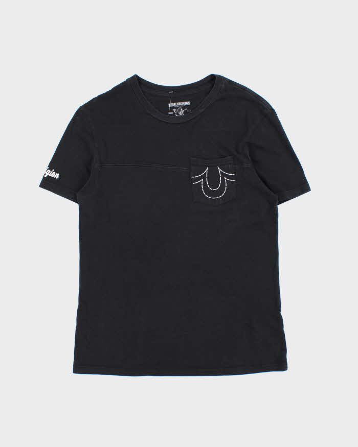 Vintage True Religion Overtime Crewneck  Pocket T-Shirt - L