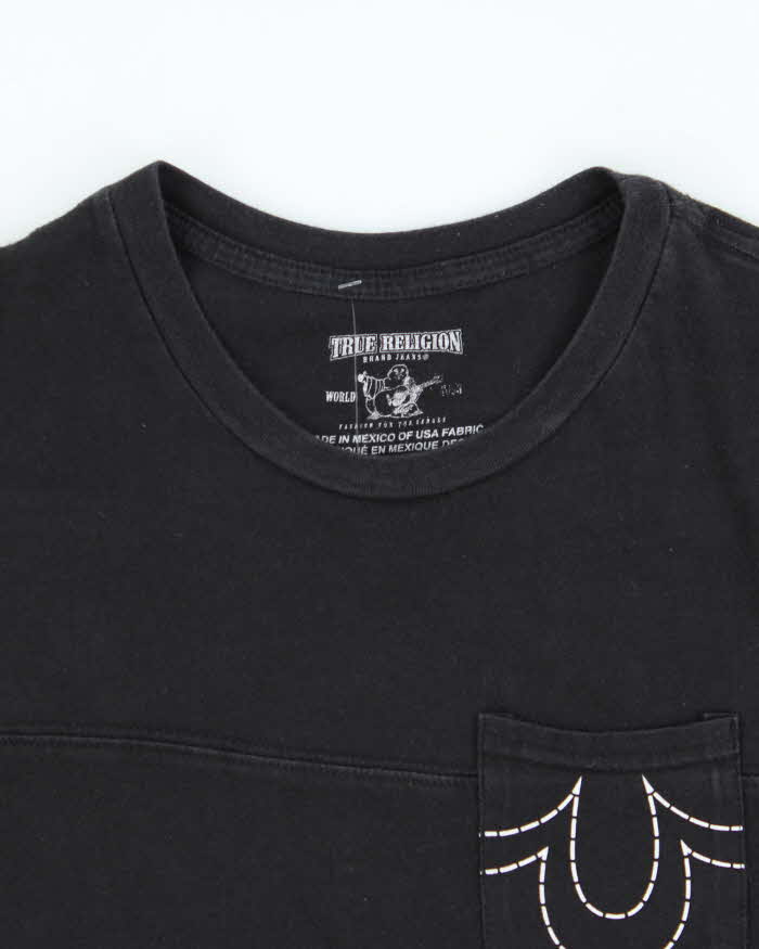 Vintage True Religion Overtime Crewneck  Pocket T-Shirt - L