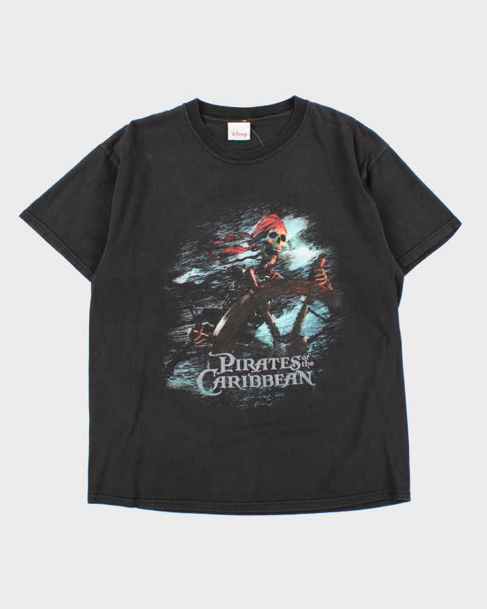 Vintage 2003 Disney Store Pirates Of The Caribbean Promo Heavyweight Crewneck T-Shirt - L
