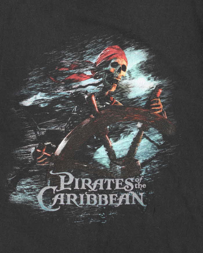 Vintage 2003 Disney Store Pirates Of The Caribbean Promo Heavyweight Crewneck T-Shirt - L