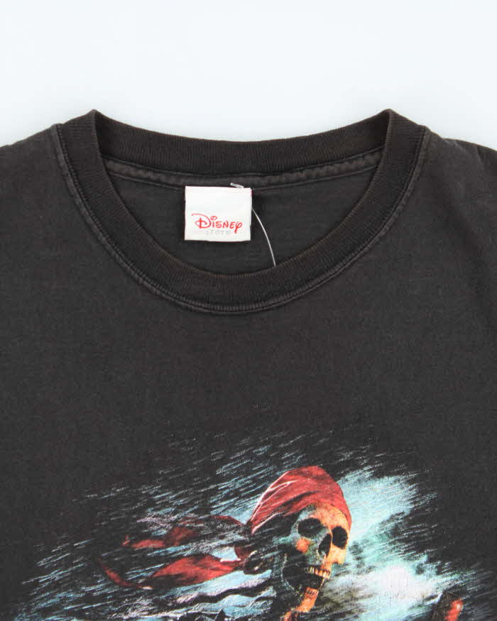 Vintage 2003 Disney Store Pirates Of The Caribbean Promo Heavyweight Crewneck T-Shirt - L