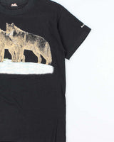 Vintage 1980s Harlequin Nature Banff Canada Single Stitch Crewneck T-Shirt - L