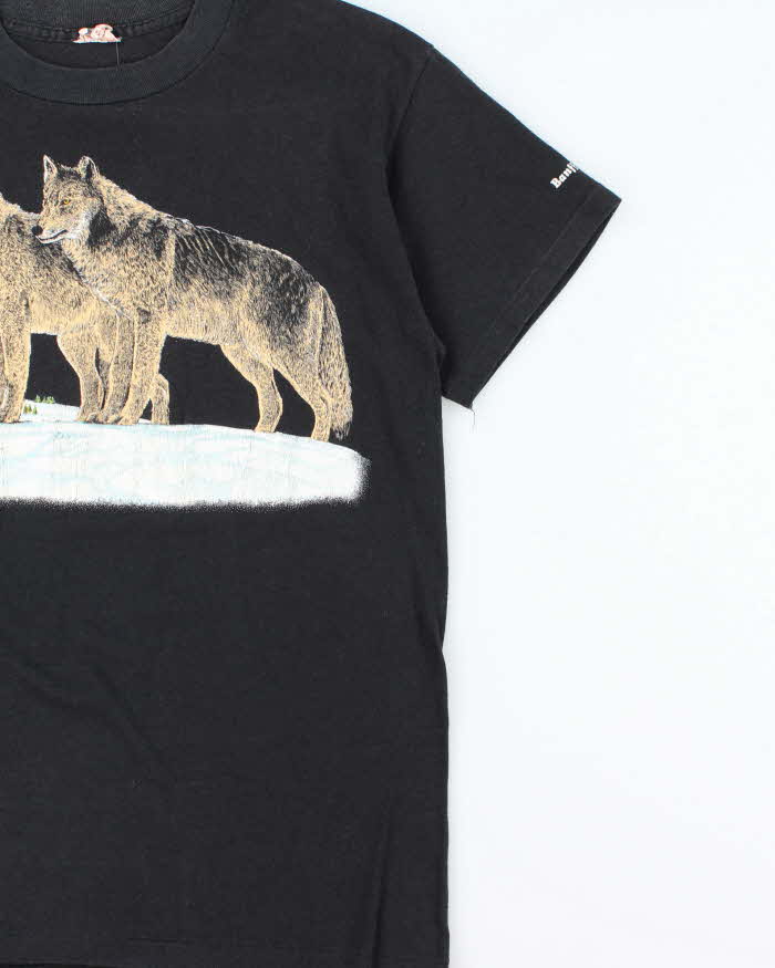 Vintage 1980s Harlequin Nature Banff Canada Single Stitch Crewneck T-Shirt - L