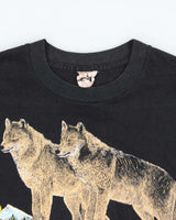 Vintage 1980s Harlequin Nature Banff Canada Single Stitch Crewneck T-Shirt - L