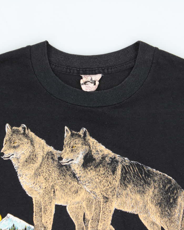 Vintage 1980s Harlequin Nature Banff Canada Single Stitch Crewneck T-Shirt - L
