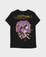 Vintage Y2K 00s Ed Hardy Christian Audiger Made In USA Crewneck T-Shirt - S