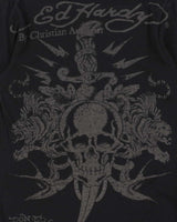 Vintage Y2K 00s Ed Hardy Christian Audiger Made In USA Crewneck T-Shirt - S