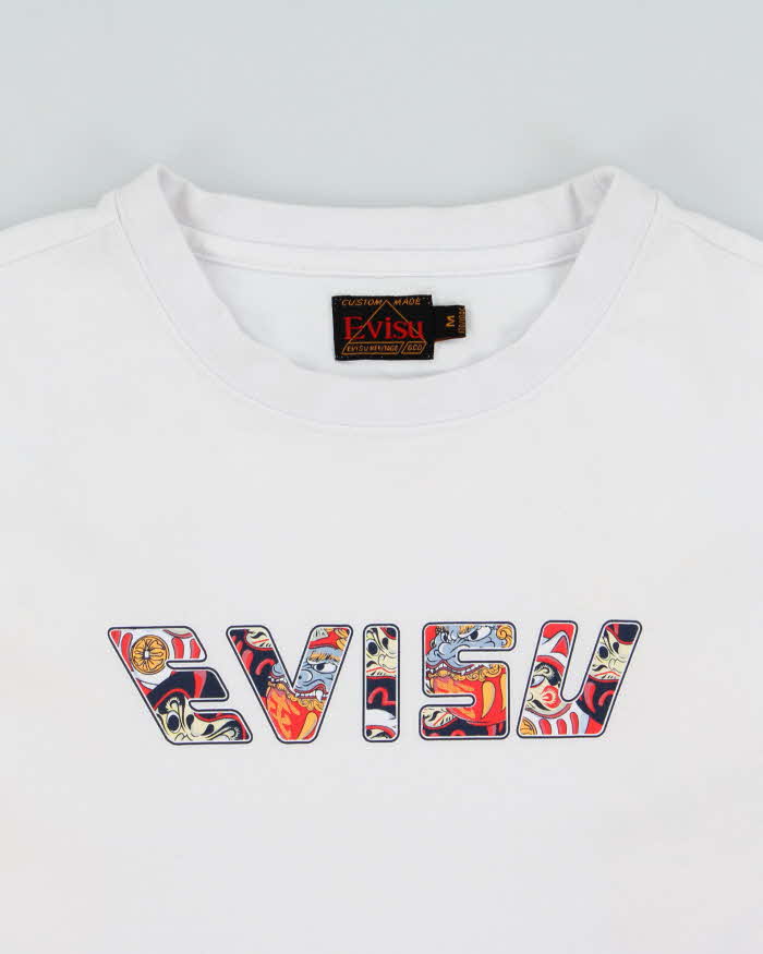 Vintage Evisu Daruma Daicock Heavyweight Crewneck T-Shirt - M